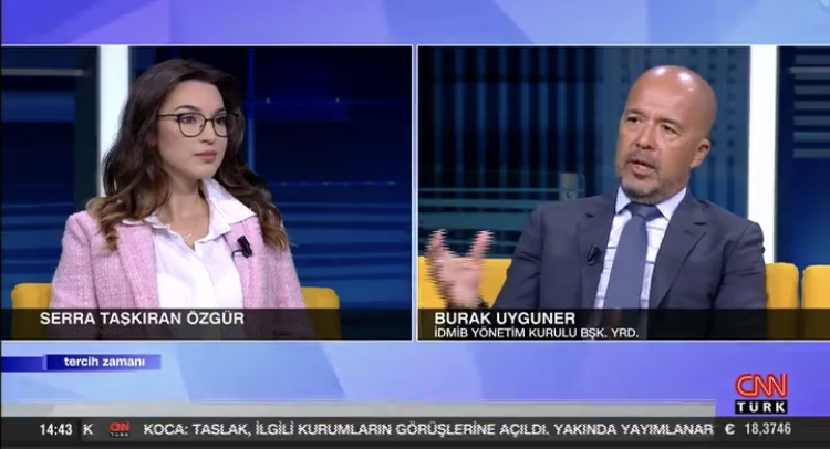 TDSD Başkanı Sayın B. Burak Uyguner CNN Türk'te Serra Taşkıran'ın konuğu